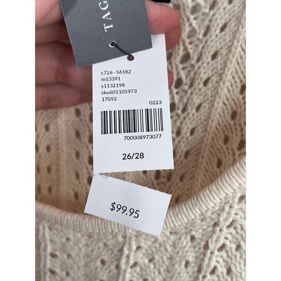 NWT Lane Bryant Eco-Friendly Chevron Striped Sweater Dress Women Size 26/28 - Picture 8 of 14